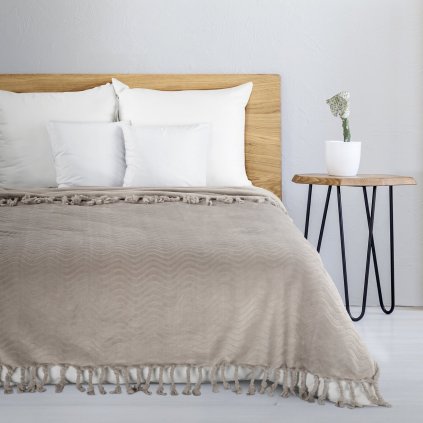 DEKA Z MIKROFLANELU EMMA 150X200 CM BÉŽOVÁ