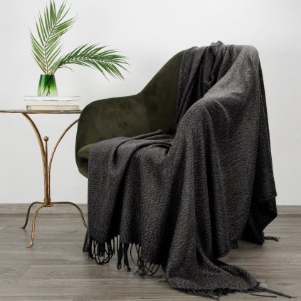 AKRYLOVÁ DEKA AKRYL 5 125X160 CM ŠEDÁ