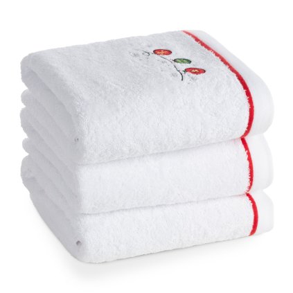 VÁNOČNÍ BAVLNĚNÝ RUČNÍK GERDA SADA 6KS 50X90 CM BÍLÁ