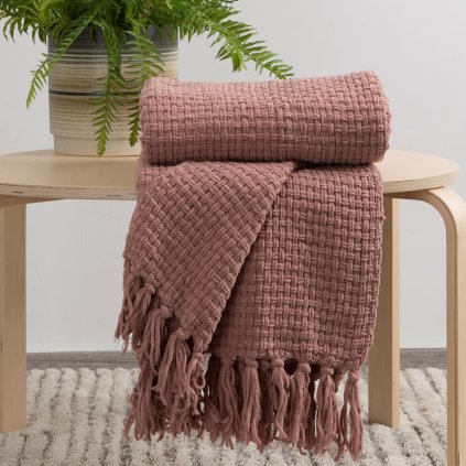 DEKA SUZI 130X170 CM TMAVĚŘŮŽOVÁ