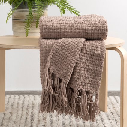 DEKA SUZI 130X170 CM TMAVĚBÉŽOVÁ