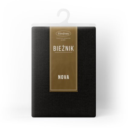 UBRUS STELLA 2 40X140 CM ČERNÝ