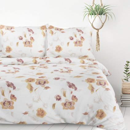 POVLEČENÍ Z MIKROVLÁKNA IGA 200X220 CM, 2KS 70X80 CM KVĚTINY