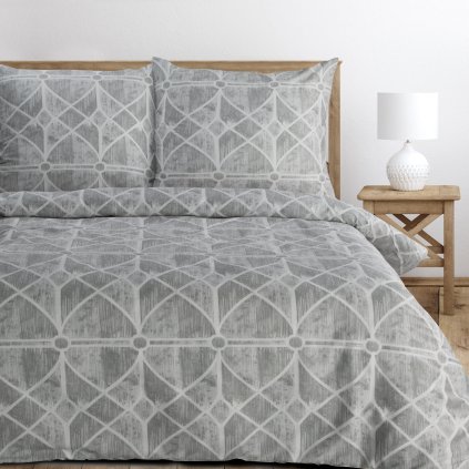 SATÉNOVÉ POVLEČENÍ SPRING55 140X200 CM, 1 KS 70X80 CM VZOROVANÉ