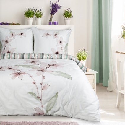 MAKOSATENOVÉ POVLEČENÍ BIANCA 200X220 CM, 2 KS 70X80 CM VZOROVANÉ