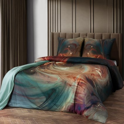 MAKOSATENOVÉ POVLEČENÍ EVA MINGE SELVA 160X200 CM, 2 KS 70X80 CM VZOROVANÉ