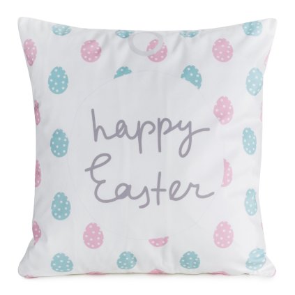 VELIKONOČNÍ DEKORAČNÍ POVLAK NA POLŠTÁŘ EASTER9 45X45 CM VZOROVANÁ