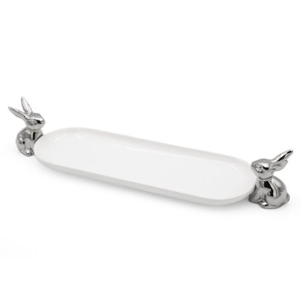 VELIKONOČNÍ KERAMICKÝ TALÍŘ EASTER10 44X8 CM VÍCEBAREVNÁ