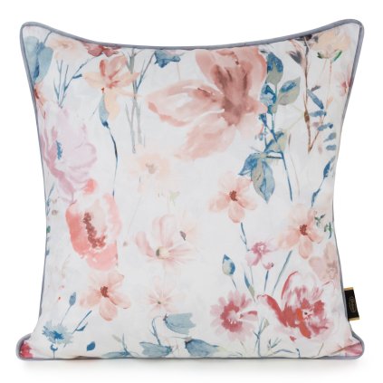 DEKORAČNÍ POVLAK NA POLŠTÁŘ VELVET156 45X45 CM KVĚTY