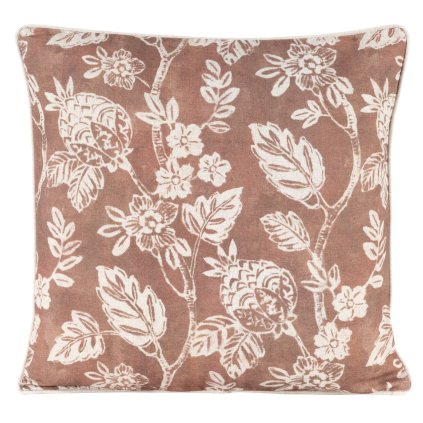 DEKORAČNÍ POVLAK NA POLŠTÁŘ LEN 31 50X50 CM VZOROVANÁ