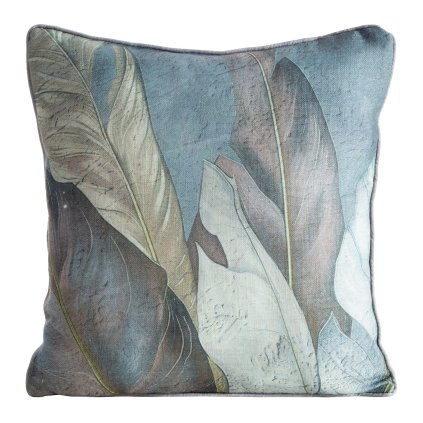 DEKORAČNÍ POVLAK NA POLŠTÁŘ LEN 38 45X45 CM LISTY