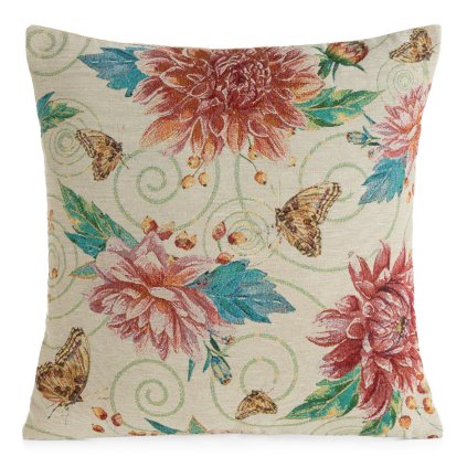 DEKORAČNÍ POVLAK NA POLŠTÁŘ GOBELIN12 45X45 CM KVĚTY