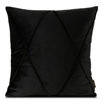 DEKORAČNÍ POVLAK NA POLŠTÁŘ NALA 2 45X45 CM ČERNÁ