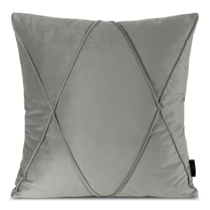 DEKORAČNÍ POVLAK NA POLŠTÁŘ NALA 2 45X45 CM STŘÍBRNÁ