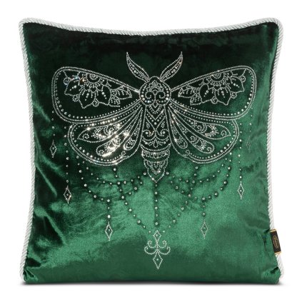 DEKORAČNÍ POVLAK NA POLŠTÁŘ ROYAL10 45X45 CM TMAVĚZELENÁ