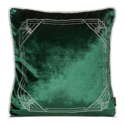 DEKORAČNÍ POVLAK NA POLŠTÁŘ ROYAL9 45X45 CM TMAVĚZELENÁ
