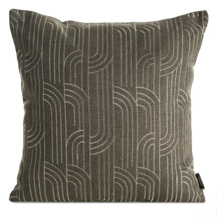 DEKORAČNÍ POVLAK NA POLŠTÁŘ MILA2 45X45 CM HNĚDÁ