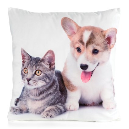 DĚTSKÝ DEKORAČNÍ POVLAK NA POLŠTÁŘ ANIMAL70 45X45 CM VZOROVANÁ