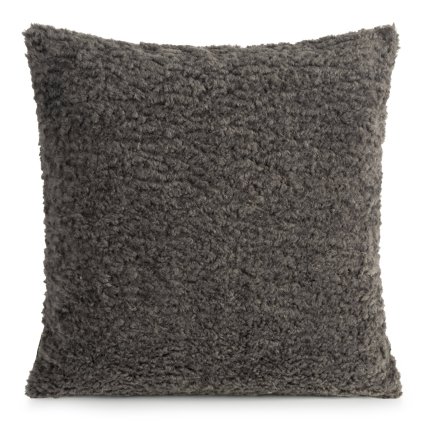 DEKORAČNÍ POVLAK NA POLŠTÁŘ BUKLE 50X50 CM GRAFITOVÁ