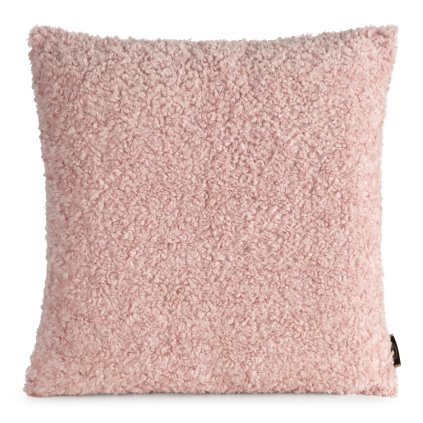 DEKORAČNÍ POVLAK NA POLŠTÁŘ BUKLE 50X50 CM PUDROVÁ