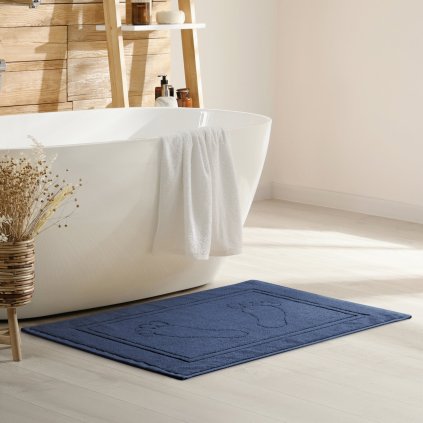 PŘEDLOŽKA DO KOUPELNY SAMMY 50X70 CM TMAVĚMODRÁ