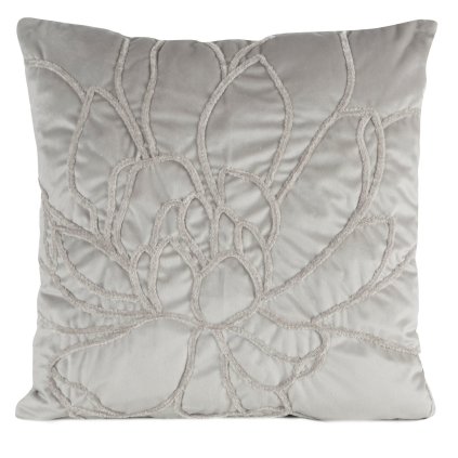 DEKORAČNÍ POVLAK NA POLŠTÁŘ SANDI 45X45 CM STŘÍBRNÁ