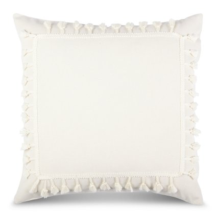 DEKORAČNÍ POVLAK NA POLŠTÁŘ BOHO2 45X45 CM KRÉMOVÁ