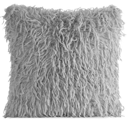 DEKORAČNÍ POVLAK NA POLŠTÁŘ ADORE 45X45 CM STŘÍBRNÁ