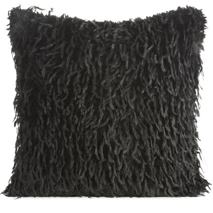 DEKORAČNÍ POVLAK NA POLŠTÁŘ ADORE 45X45 CM ČERNÁ