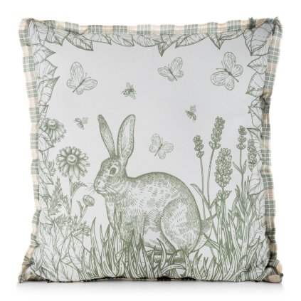 VELIKONOČNÍ DEKORAČNÍ POVLAK NA POLŠTÁŘ EASTER61 45X45 CM VZOROVANÁ