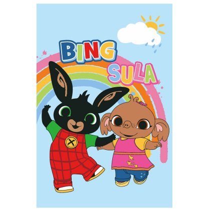 koc polarowy 100x150 bing i sula niebieski