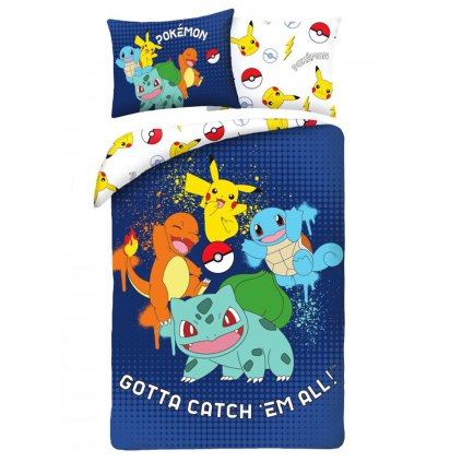 posciel mikrofibra 140x200 1p70x90 pokemon granato