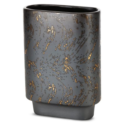 KERAMICKÁ VÁZA ARÍLA 20X10X28 CM GRAFITOVÁ