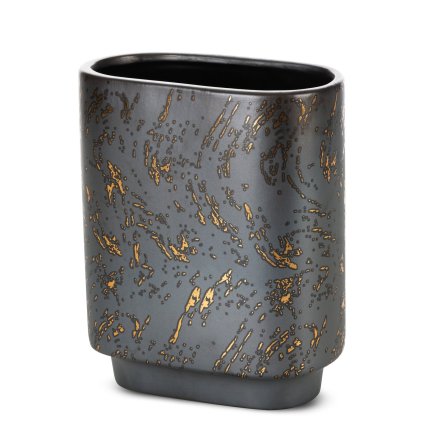 KERAMICKÁ VÁZA ARÍLA 19X10X23 CM GRAFITOVÁ