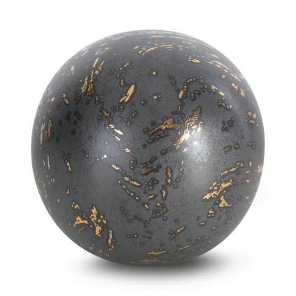 DEKORAČNÍ KOULE ARIELA 10X10 CM GRAFITOVÁ