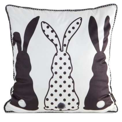 VELIKONOČNÍ DEKORAČNÍ POVLAK NA POLŠTÁŘ EASTER04 45X45 CM VZOROVANÁ