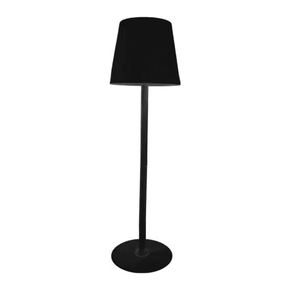 Stolní lampa Toscana, 1x černé PVC stínítko, b