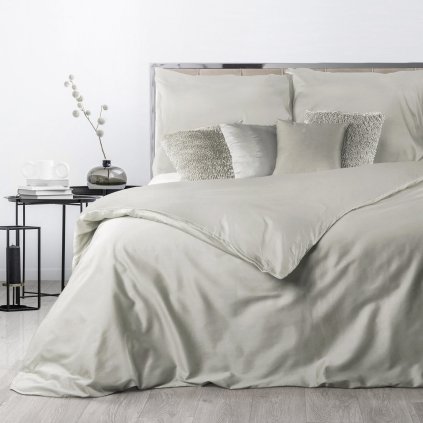 SATÉNOVÉ POVLEČENÍ DĚLIA 200X220 CM 2 KS 70X80 CM BÉŽOVÉ