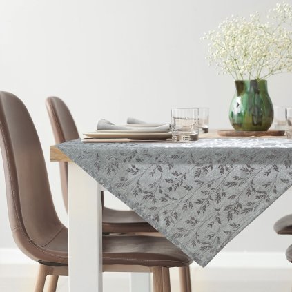 UBRUS SIMONA 85X85 CM STŘÍBRNÝ