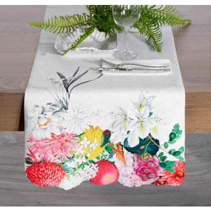 BĚHOUN NA STŮL SUMMER3 40X140 CM KVĚTY