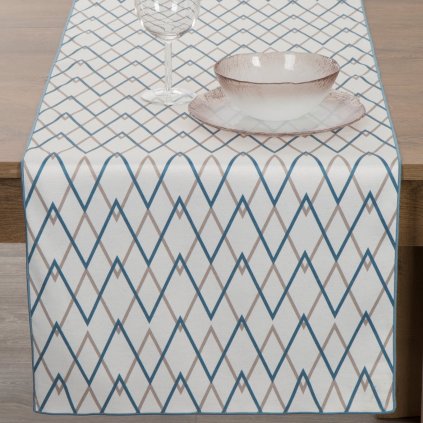 BĚHOUN NA STŮL INES1 40X140 CM VZOROVANÝ