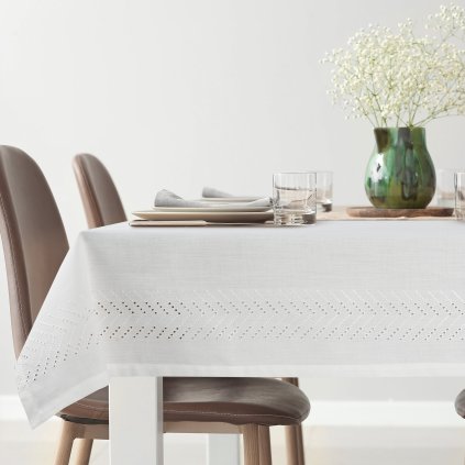 UBRUS INES7 160X240 CM SVĚTLEKRÉMOVÝ