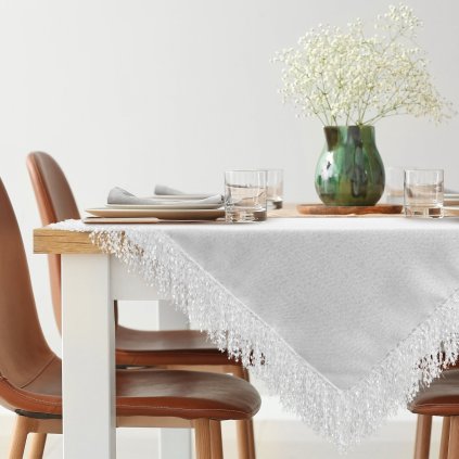 UBRUS TINA 85X85 CM BÍLÝ