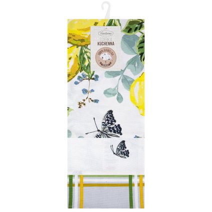 KUCHYŇSKÁ UTĚRKA LEMON SADA 3 KS 50X70 CM VZOROVANÉ