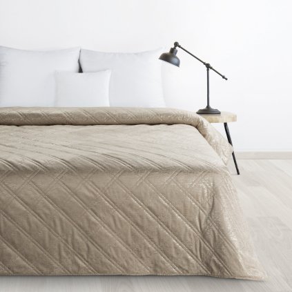 PŘEHOZ NA POSTEL LUIZ 220X240 CM BÉŽOVÝ