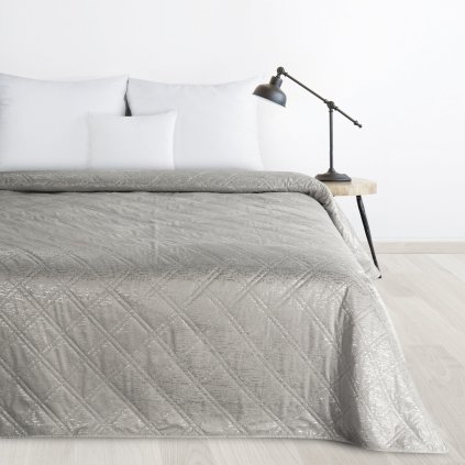 PŘEHOZ NA POSTEL LUIZ 170X210 CM STŘÍBRNÝ