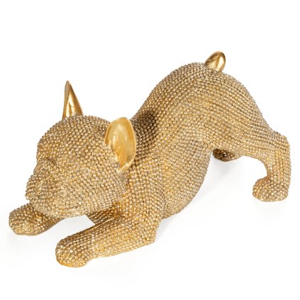 DEKORAČNÍ SOŠKA ELDO 19X8X9 CM ZLATÁ