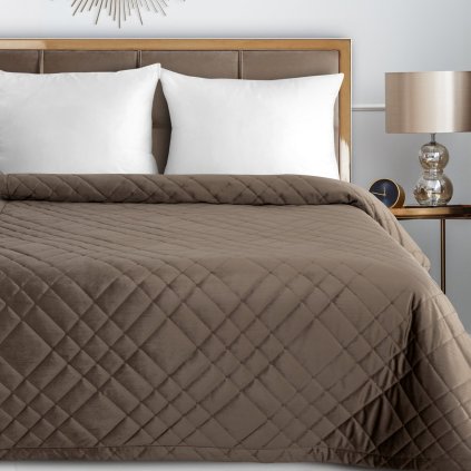 PŘEHOZ NA POSTEL RIA6 200X220 CM HNĚDÝ