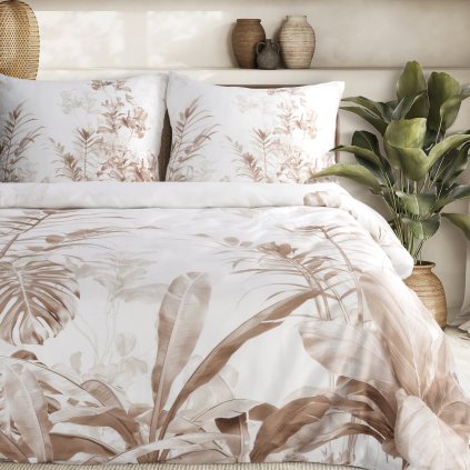 SATÉNOVÉ POVLEČENÍ PREMIUM25 160X200 CM, 2 KS 70X80 CM LISTY