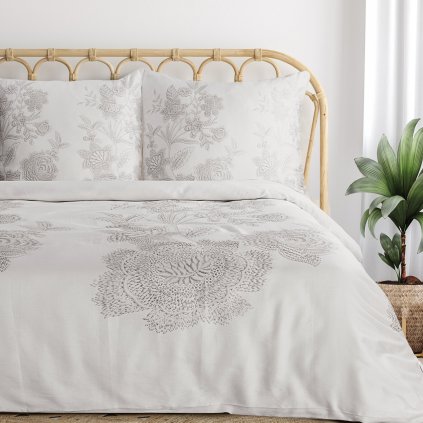 SATÉNOVÉ POVLEČENÍ PREMIUM27 140X200 CM, 1 KS 70X80 CM KVĚTY